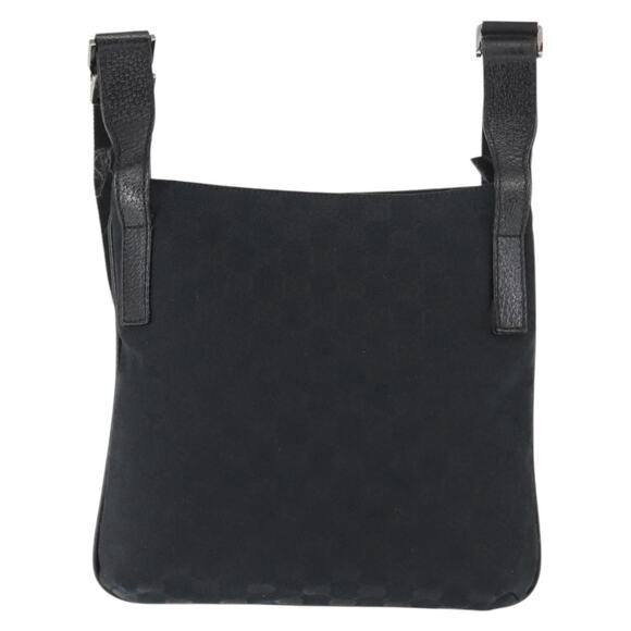 GUCCI GG Canvas Shoulder Bag Black Silver - Picture 3 of 13